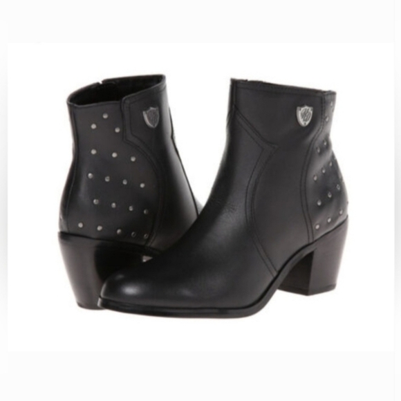 Harley-Davidson Shoes - Harley-Davidson Women's Angela Ankle Boots In Black SZ 8M